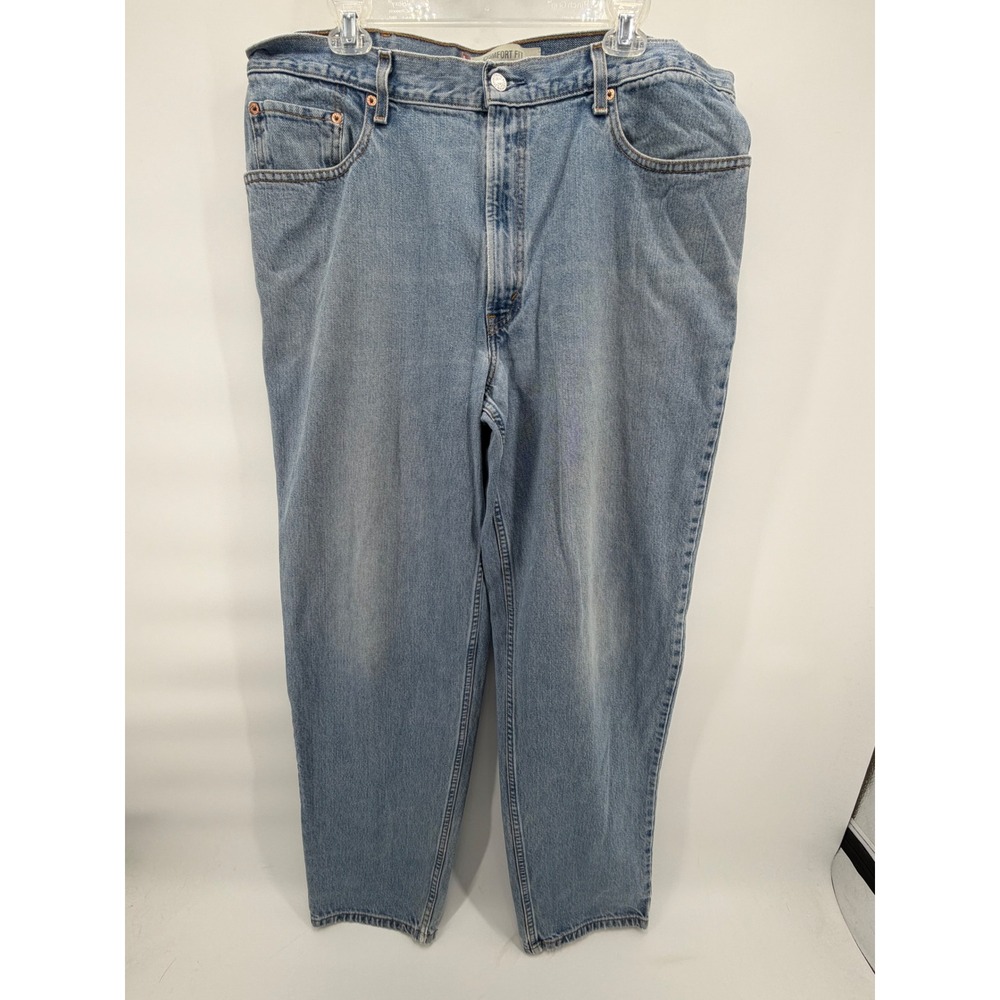 Levi's 560 Comfort Fit Jeans Mens 38x34 Light Wash Blue Loose Tapered Denim